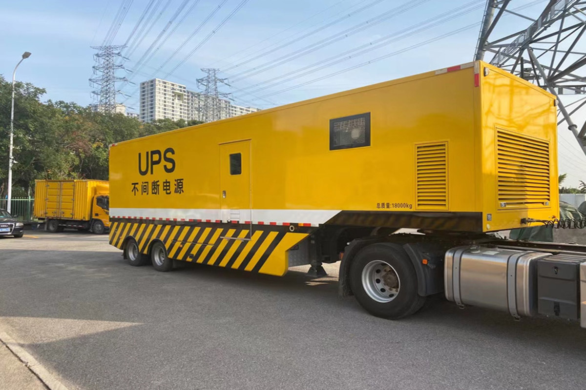 路北发电机租赁施工现场
