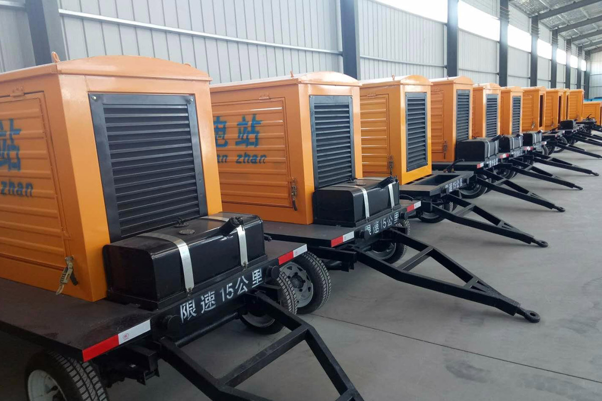 路北发电机租赁施工现场